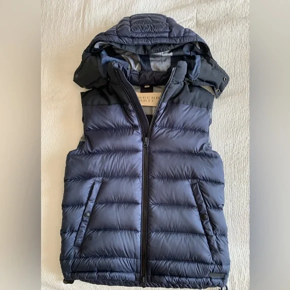 BURBERRY BRIT Puffer Vest with Hood